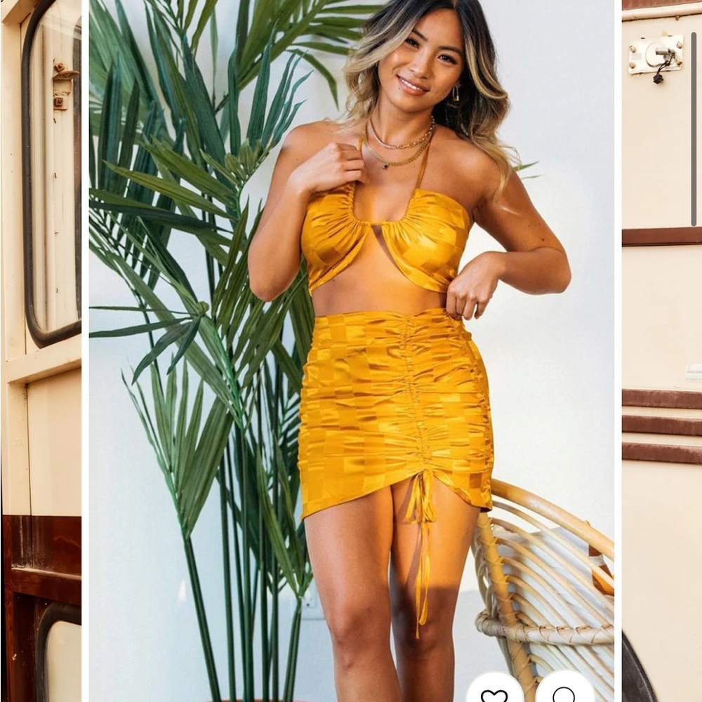 12th tribe st barths gold skirt